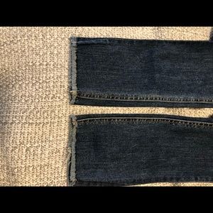 Rag & Bone Skinny Jeans with raw hem